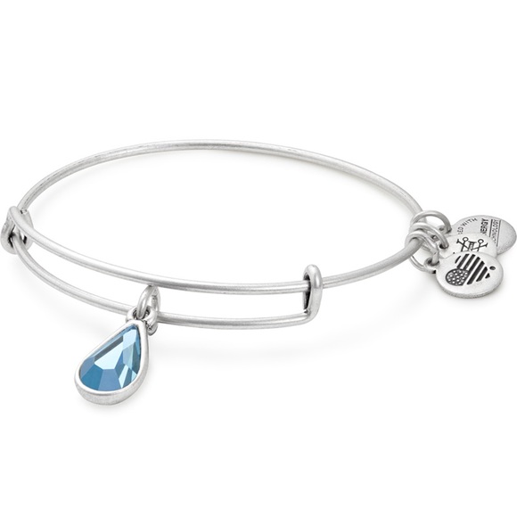 Alex and Ani Jewelry - Alex & Ani March Charm Bangle w Swarovski® Crystal
